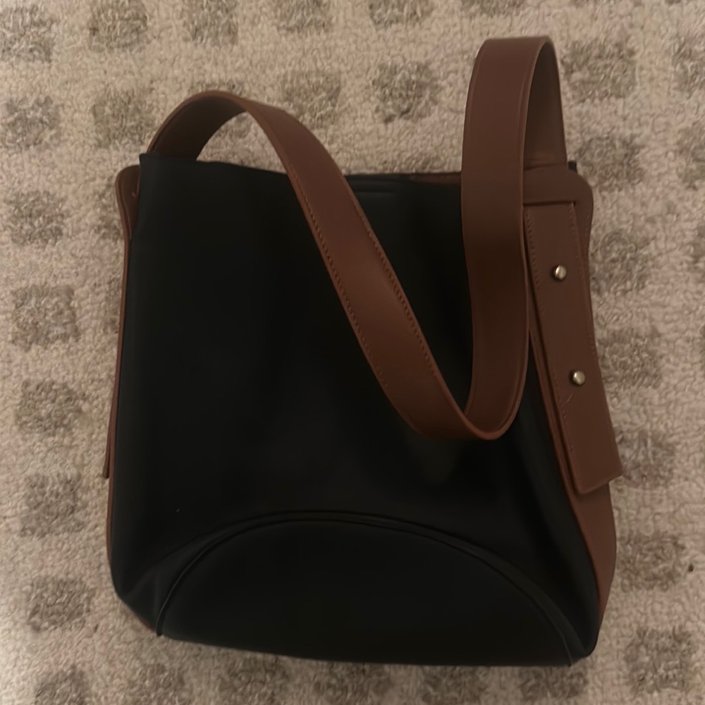 Brand new black Anthropologie bucket purse